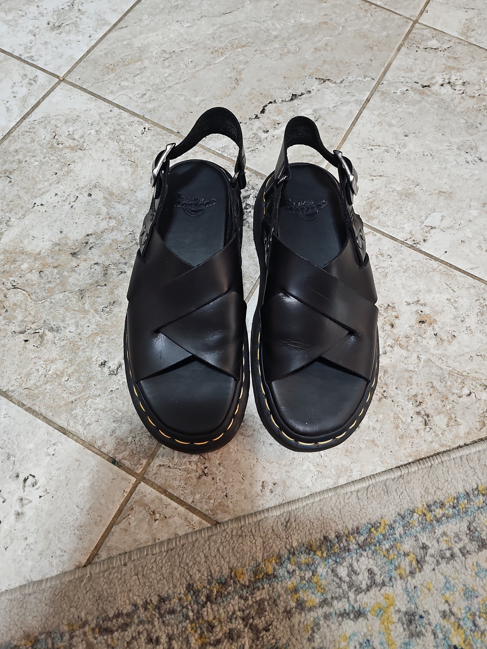Dr. Martens Zane Brando Leather Sandals Size 7 - Picture 8 of 12